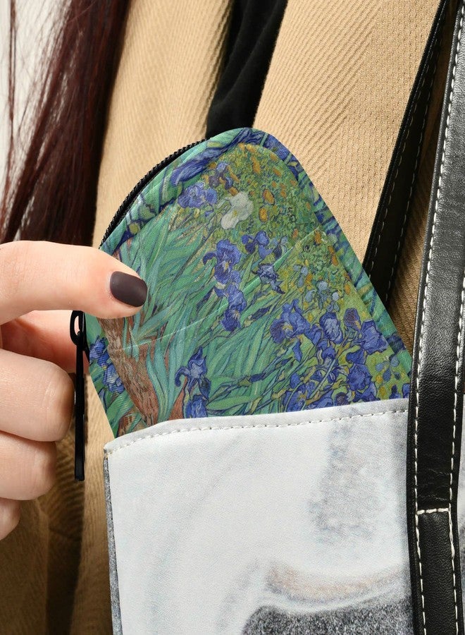 Naanle Irises Van Gogh 7 Day Pill Case Bag Travel Pill Organizer with Zipper Portable Weekly Case Compact Size for Vitamin Supplement Holder - Image 5